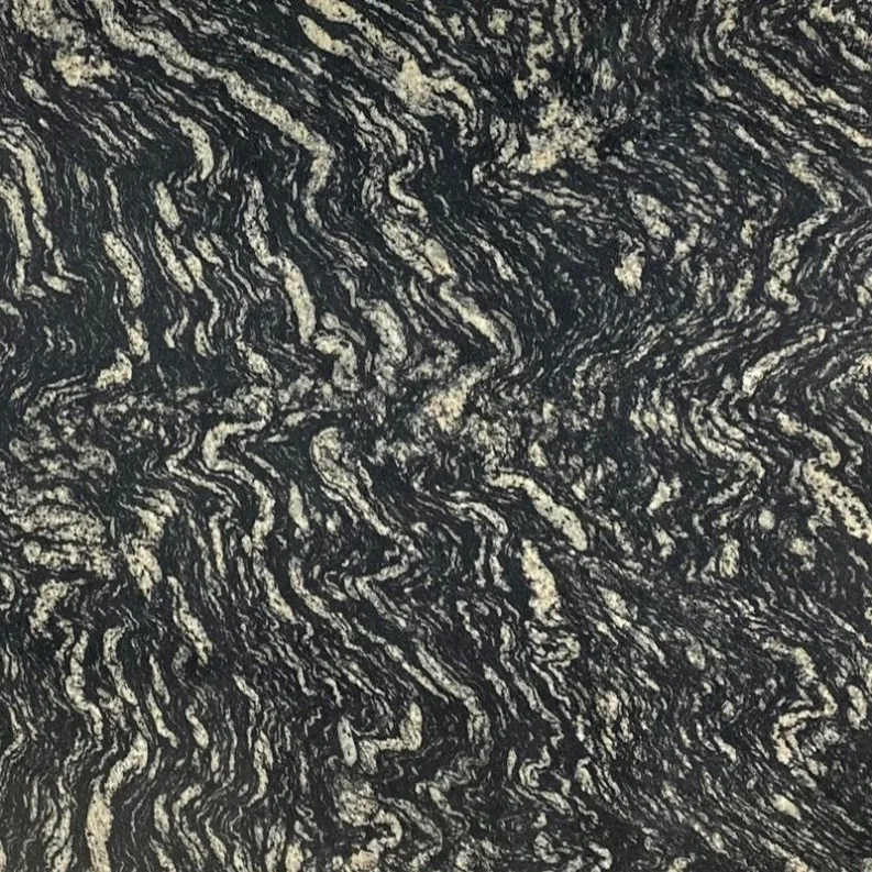 Bijwad Plain granite, dark ground with pale swirled figuring