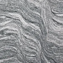Kuppam White granite, grey and white with tight banding