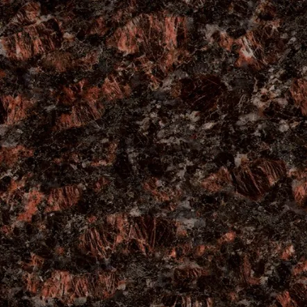 Tan Brown granite, dark brown with red crystal speckle