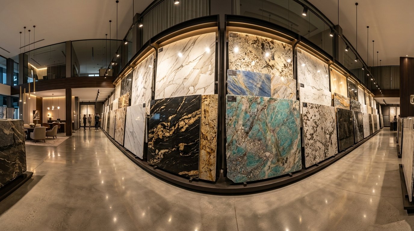Premium natural stone showroom